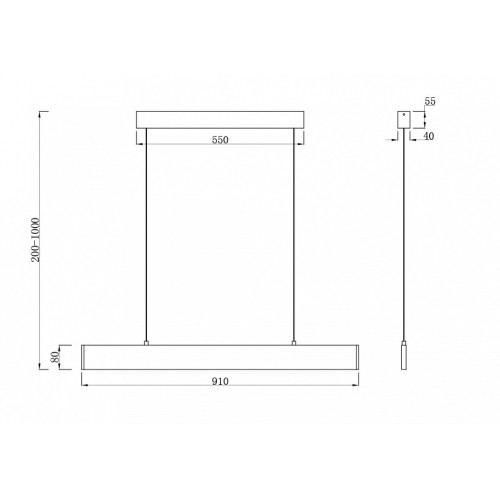 Подвесной светильник Maytoni Step P010PL-L23G3K