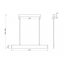 Подвесной светильник Maytoni Step P010PL-L23G4K