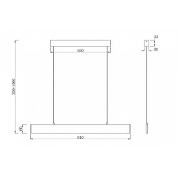 Подвесной светильник Maytoni Step P010PL-L23W