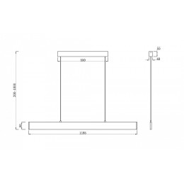 Подвесной светильник Maytoni Step P010PL-L30B