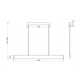 Подвесной светильник Maytoni Step P010PL-L30G4K