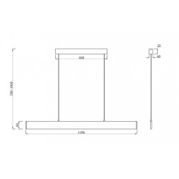 Подвесной светильник Maytoni Step P010PL-L30W