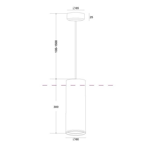 Подвесной светильник Maytoni Focus Design P038PL-01B