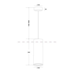 Подвесной светильник Maytoni Focus Design P038PL-01G
