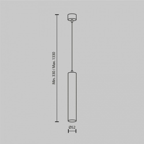 Подвесной светильник Maytoni Focus LED P072PL-L12B3K-1