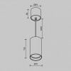 Подвесной светильник Maytoni Vol P100PL-20W3K-BS