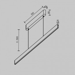 Подвесной светильник Maytoni Ephoria P109PL-36W2.7-6K-BS