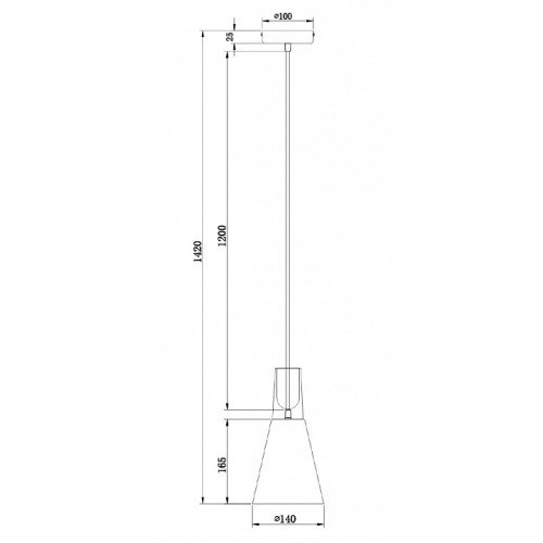 Подвесной светильник Maytoni Bicones P359-PL-140-W