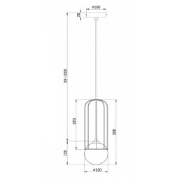 Подвесной светильник Maytoni Telford P361PL-01G