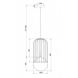 Подвесной светильник Maytoni Telford P363PL-01G
