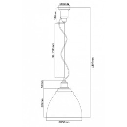 Подвесной светильник Maytoni Bellevue P534PL-01W