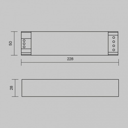 Блок питания Maytoni Power Supply Magnetic PSL007-200W-48V-IP20