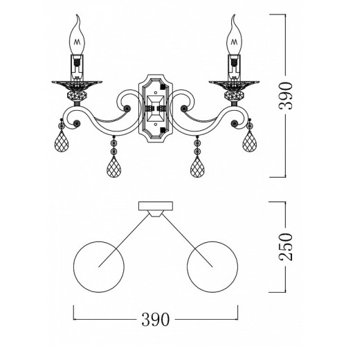 Бра Maytoni Grace RC247-WL-02-R