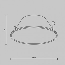 Кольцо декоративное Maytoni Wise Ring057-7-B