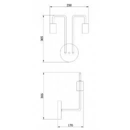 Бра Maytoni Gilbert T532WL-02B