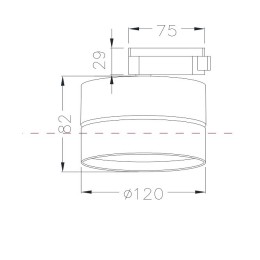Накладной светильник Maytoni ONDA TR007-1-18W3K-W