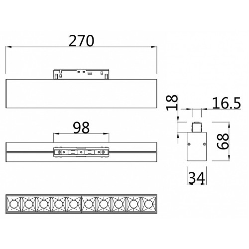 Накладной светильник Maytoni Points TR014-2-20W3K-W