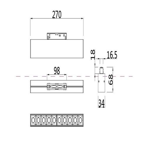 Накладной светильник Maytoni Points TR014-2-20W4K-B