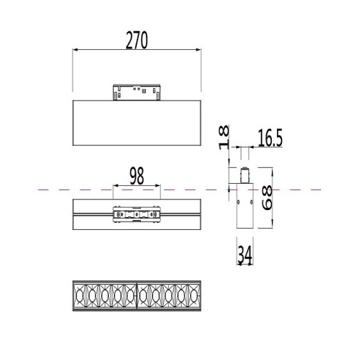 Накладной светильник Maytoni Points TR014-2-20W4K-W