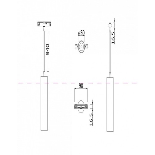 Подвесной светильник Maytoni Focus LED TR016-2-12W3K-B