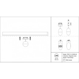Светильник на штанге Maytoni Kiat TR017-2-10W3K-B
