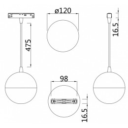 Подвесной светильник Maytoni Kiat TR018-2-10W3K-W
