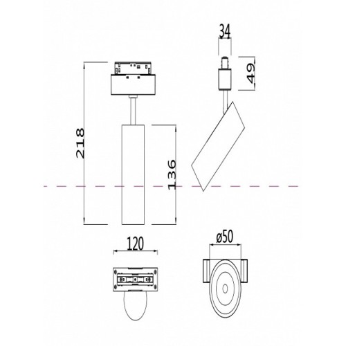 Светильник на штанге Maytoni Focus LED TR019-2-10W3K-B