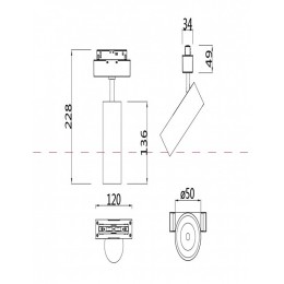 Светильник на штанге Maytoni Focus LED TR019-2-10W4K-MG