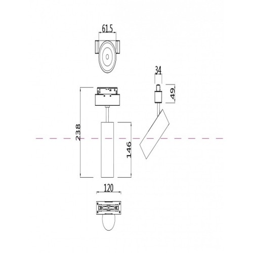 Светильник на штанге Maytoni Focus LED TR019-2-15W3K-B