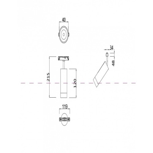 Светильник на штанге Maytoni Focus LED TR019-2-7W3K-W