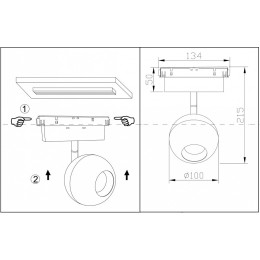 Светильник на штанге Maytoni Ball TR028-2-15W4K-B