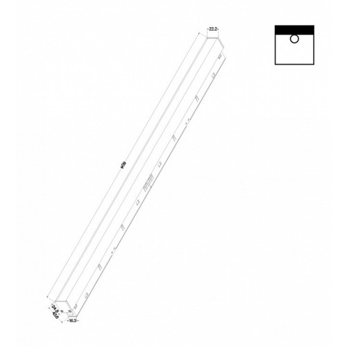 Встраиваемый светильник Maytoni Basis TR030-2-24W3K-B