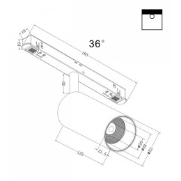 Светильник на штанге Maytoni Focus LED TR032-2-12W4K-M-B