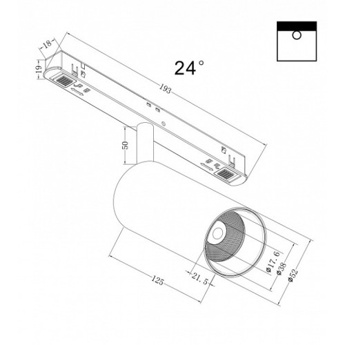 Светильник на штанге Maytoni Focus LED TR032-4-12W3K-S-DS-B