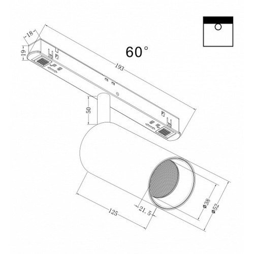 Светильник на штанге Maytoni Focus LED TR032-4-12W3K-W-DS-B