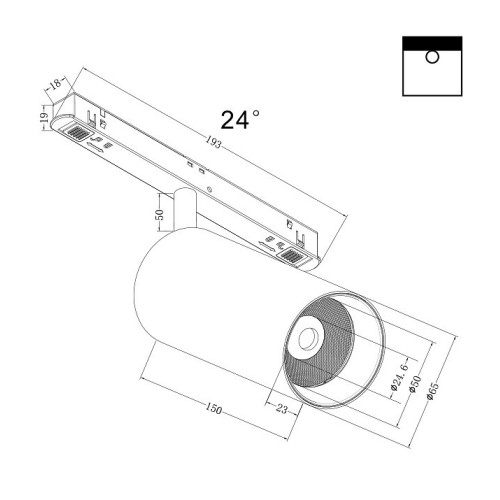 Светильник на штанге Maytoni Focus LED TR032-4-20W3K-S-DS-B