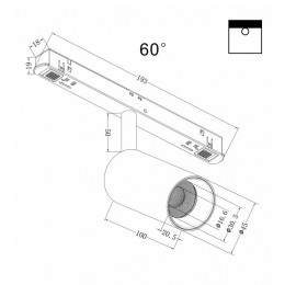 Светильник на штанге Maytoni Focus LED TR032-4-5W3K-W-DS-B