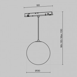 Светильник на штанге Maytoni Luna TR039-4-5WTW-DD-B