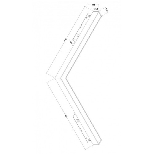 Встраиваемый светильник Maytoni Basis TR042-4-24W3K-WW-DS