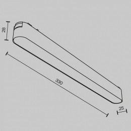 Накладной светильник Maytoni Basis TR080-1-18W4K-W