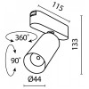 Светильник на штанге Maytoni Focus LED TR103-1-12W3K-M-B