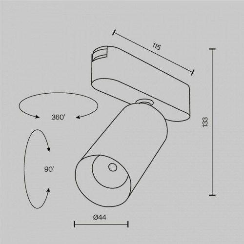 Светильник на штанге Maytoni Focus LED TR103-1-12W3K-M-W