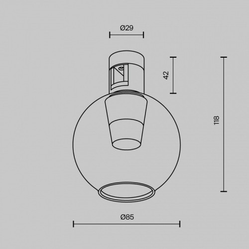 Накладной светильник Maytoni Bubble TR148-1-3W3K-B