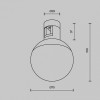 Накладной светильник Maytoni Luna TR149-1-5W4K-PT