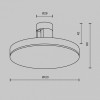 Накладной светильник Maytoni Plato TR152-1-7W4K-PT