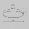 Накладной светильник Maytoni Plato TR153-1-10W4K-PT
