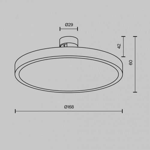 Накладной светильник Maytoni Plato TR153-1-10W4K-PT
