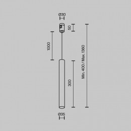 Подвесной светильник Maytoni Focus Led TR155-1-5W3K-PT