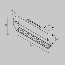 Накладной светильник Maytoni Points TR224-1-12WCCT-M-B