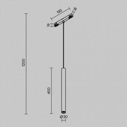 Подвесной светильник Maytoni Focus LED TR226-4-5WTW-M-DD2-B
